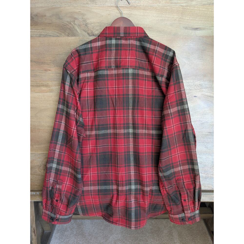 NWT Retro Rifle Nightmare Flannel Shirt Men 2XL Red Black Plaid Collar Button Up - Picture 2 of 4